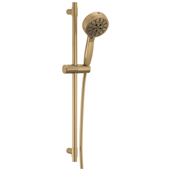 Delta ProClean Lumicoat Champagne Bronze 4.5-in Round Handheld Shower Head 1.75-GPM (6.6-LPM)