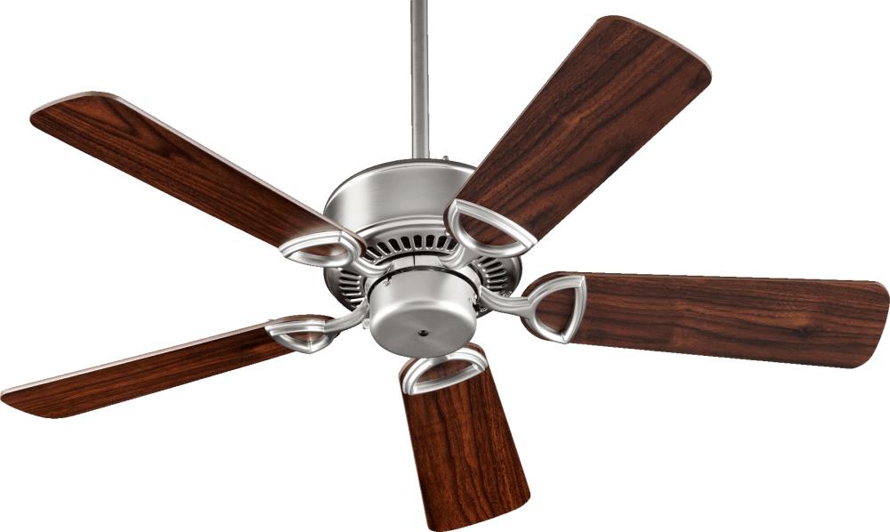 Estate 42-in Satin Nickel with Satin Nickel Blades Ceiling Fan Without Light ( 5 -Blade )