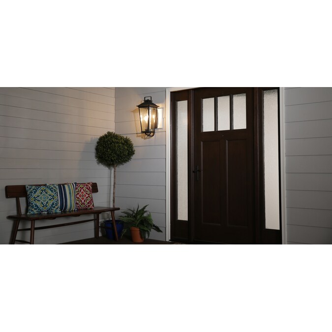 allen + roth Prospect Hill 7-in W 3-Light Pewter Transitional LED Wall Sconce - Image 6