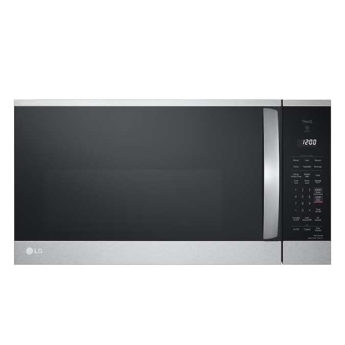 LG 1.8-cu ft 1000-Watt 29.88-in Over-the-Range Microwave with Sensor Cooking (Printproof Stainless Steel)
