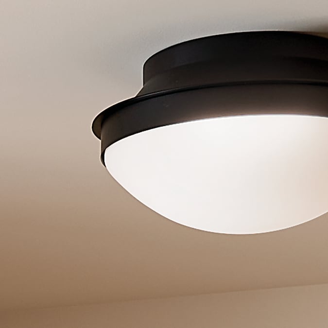 Kichler Bretta 2-Light Black Flush Mount Light - Image 4