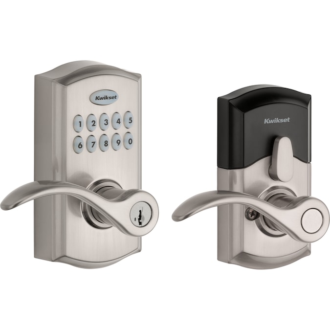 Kwikset SmartCode 955 Satin Nickel Electronic Handle Smartkey with Keypad