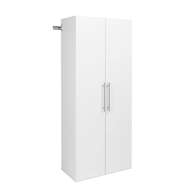 Prepac HangUps 30-in W x 72-in H Wood Composite White Wall-mount Utility Storage Cabinet