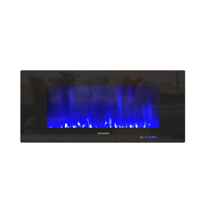 CASAINC 42.01-in W Black LED Wall-mount Electric Fireplace with Remote Control Included - Image 4