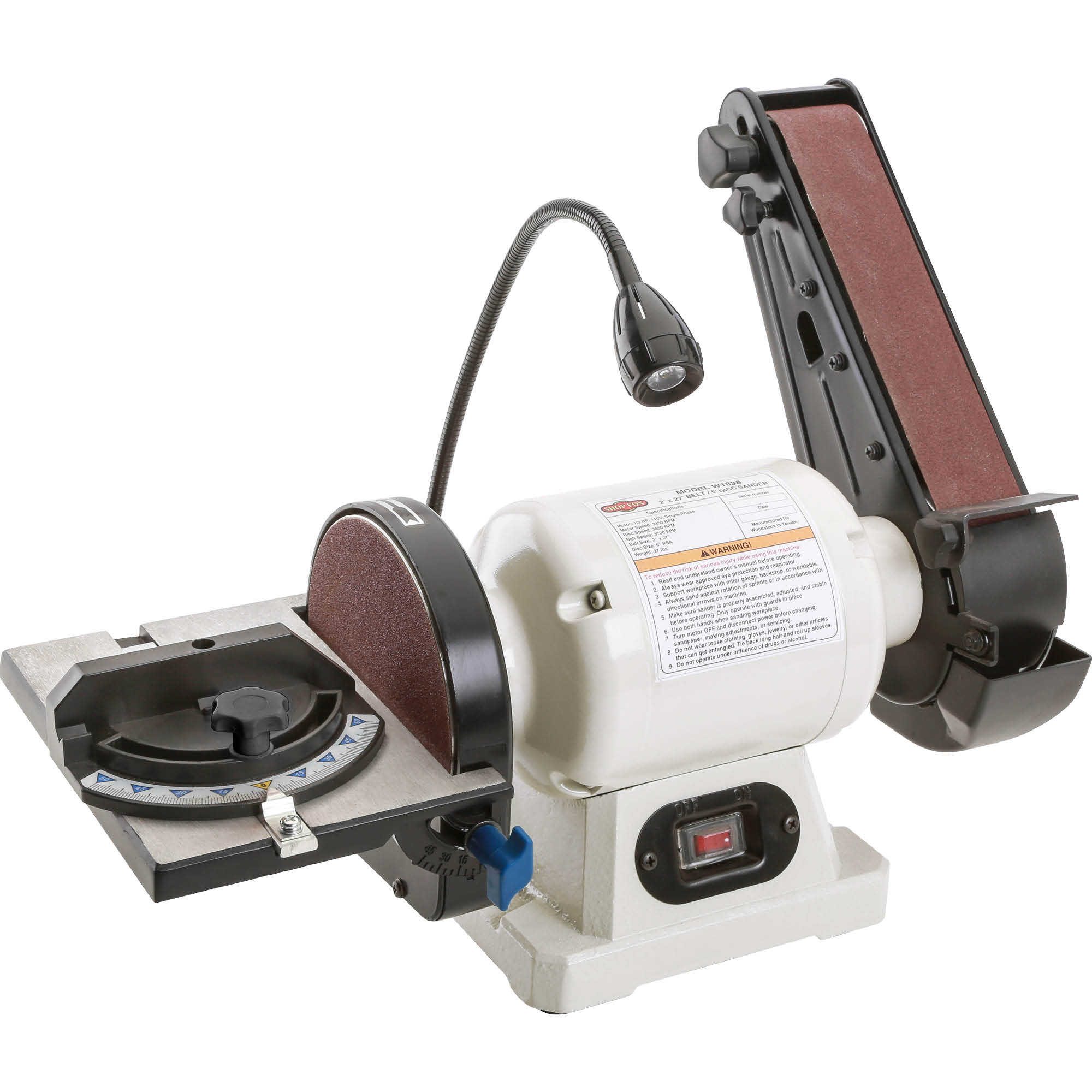 120 2.59 -Amp Belt/Disc Sander with Dust Management