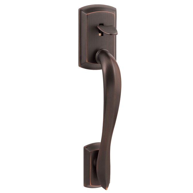 Kwikset Signature Series Avalon Venetian Bronze Entry Door Handleset with Tustin Lever