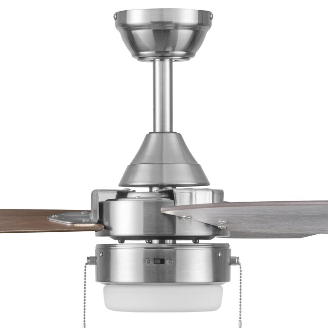 Honeywell Berryhill 48-in Brushed Nickel with Gray Oak Blades Color-changing Integrated LED Indoor Ceiling Fan with Light (3-Blade) - Image 11