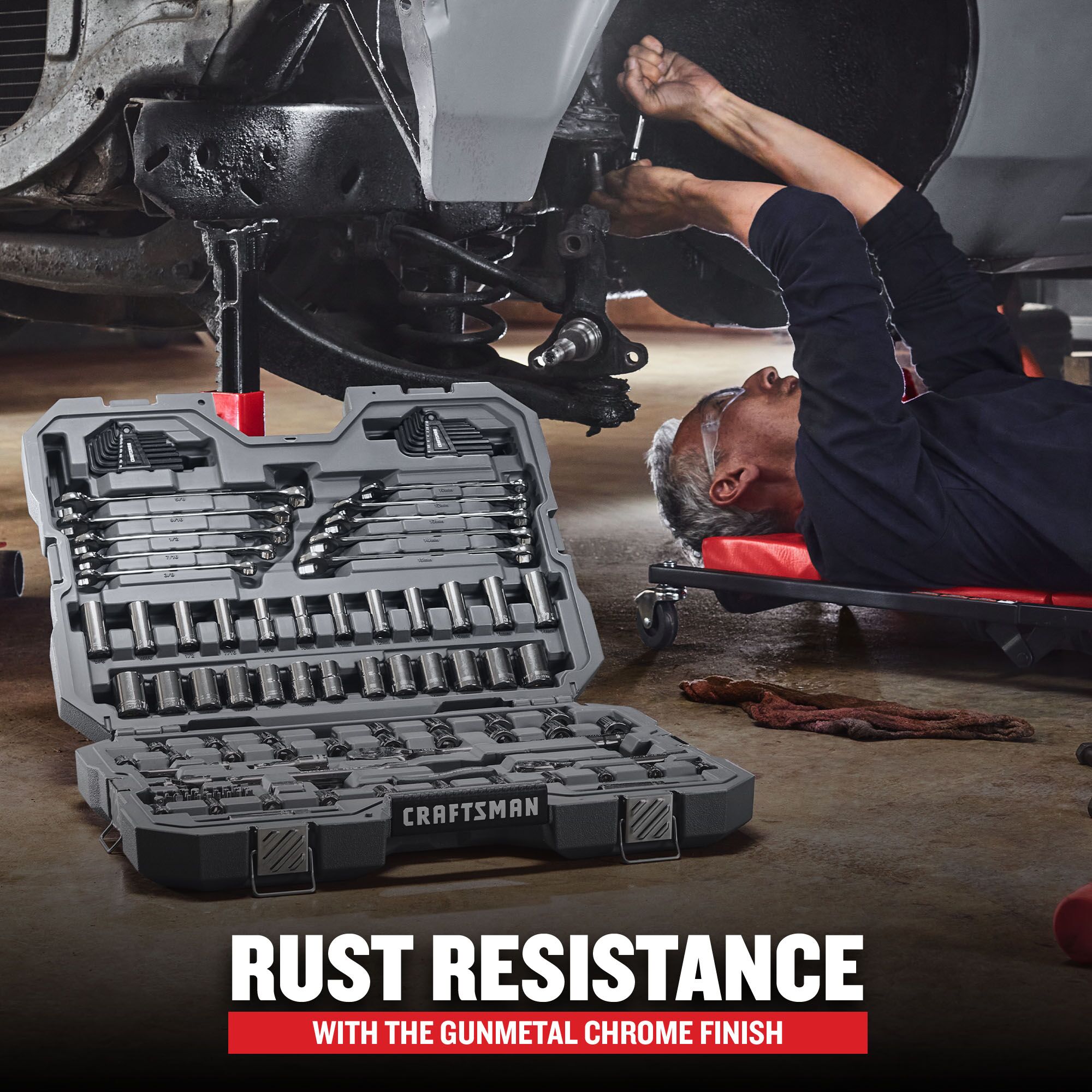 OVERDRIVE 11 -Piece Set 6-point Standard (SAE) Standard Combination Wrench Includes Hard Case - Image 8