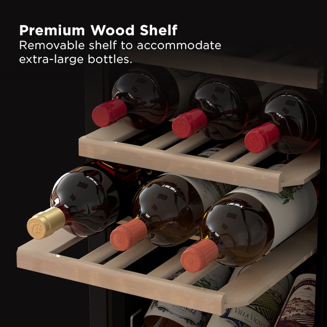 TCL 13.6-in W 18 -Bottles Stainless Steel Freestanding Indoor Wine Cooler - Image 7