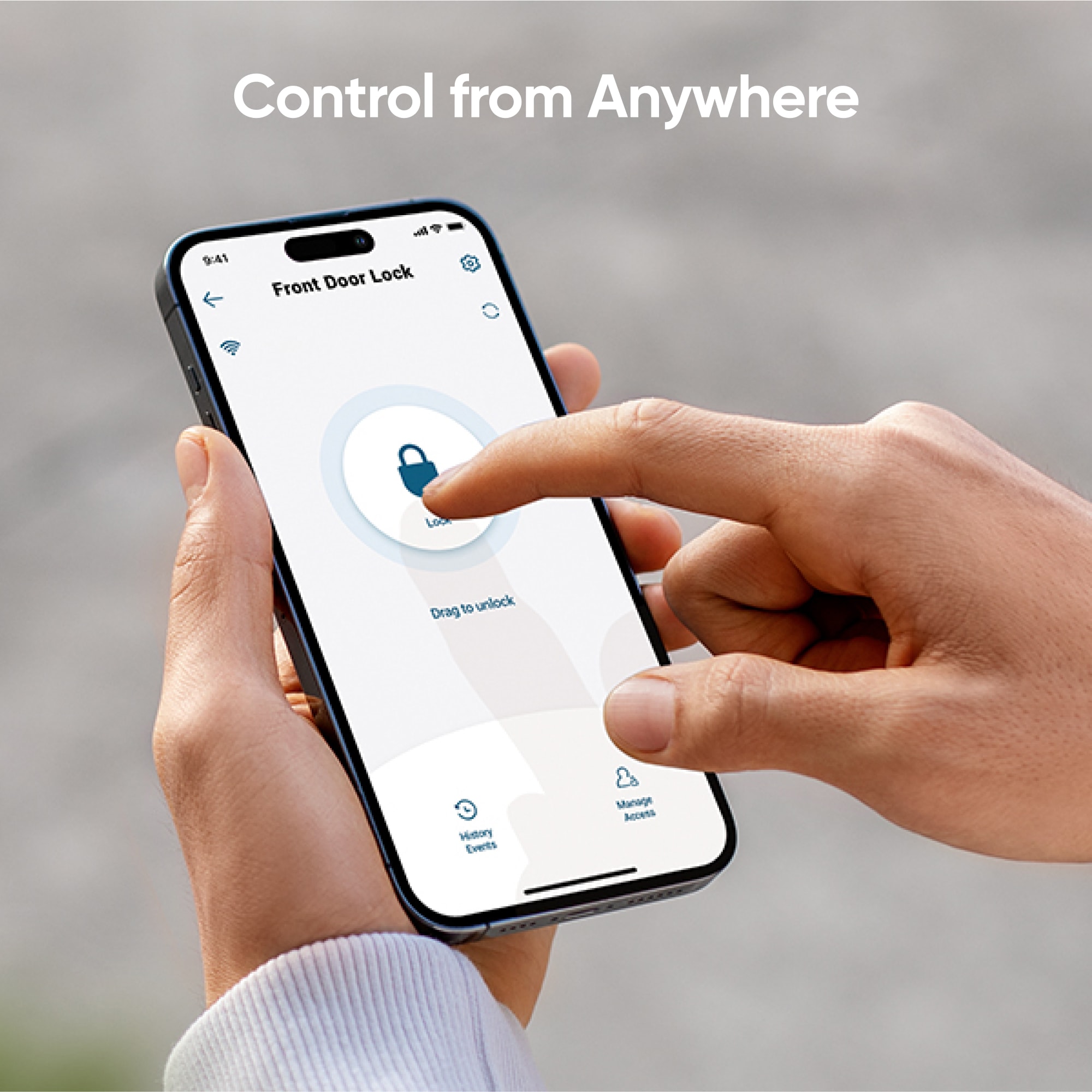 C210 Smart Lock Black Smart Lock Electronic Deadbolt with Wifi Keypad - Image 5