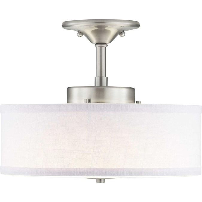 Progress Lighting Inspire LED 1-Light Brushed Nickel Semi Flush Mount Light ENERGY STAR - Image 4