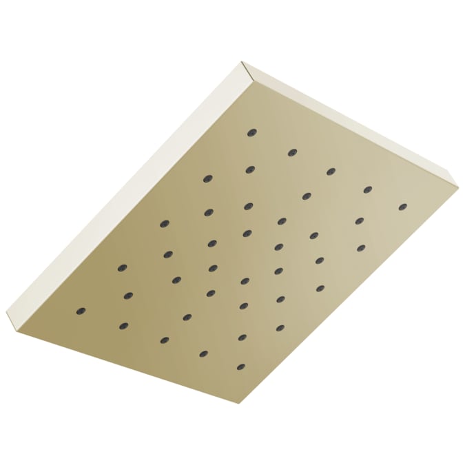 Delta Lumicoat Polished Nickel 12-in Square Fixed Rain Shower Head 2.5-GPM (9.5-LPM)