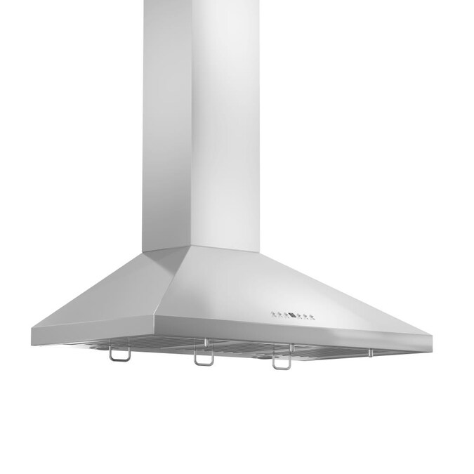 ZLINE KITCHEN & BATH 30-in 400-CFM Convertible Brushed 430 Stainless Steel Wall-Mounted Range Hood