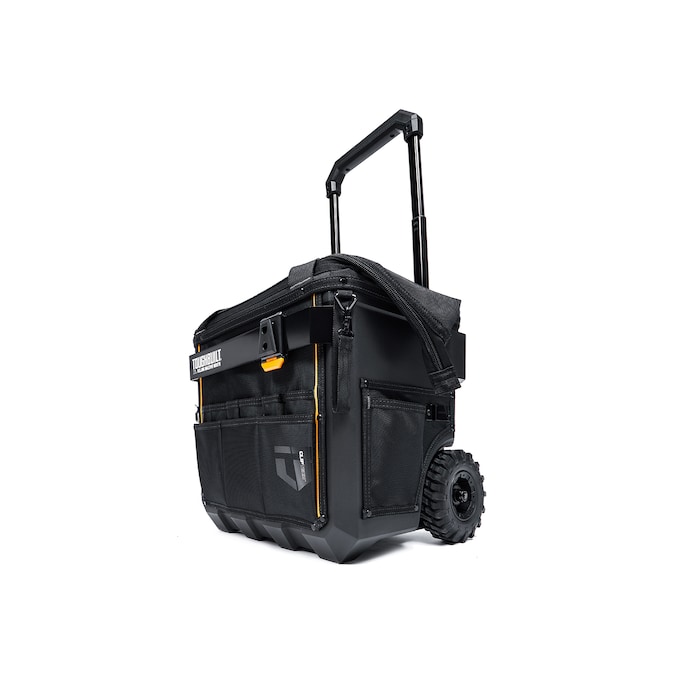 TOUGHBUILT Massive Mouth Hard Bottom XL Black Polyester 18-in Zippered Rolling Tool Bag - Image 12