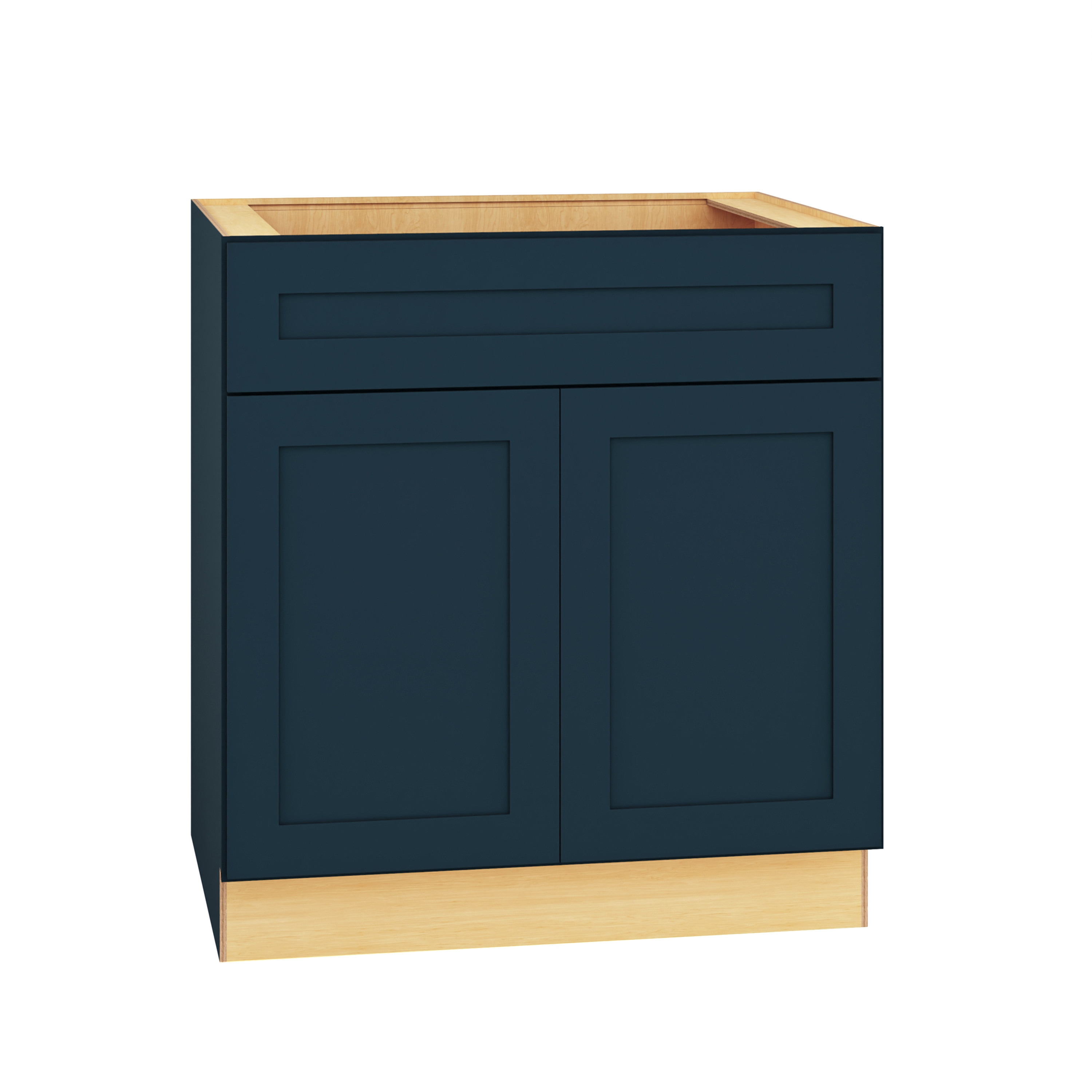 Jamestown 30-in Regatta Blue Bathroom Vanity Base Cabinet without Top