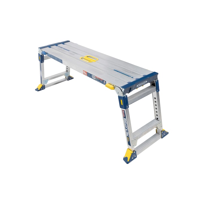 Werner Aluminum 1.7-ft H x 3.9-ft L Pro Linking Platform 300-lb