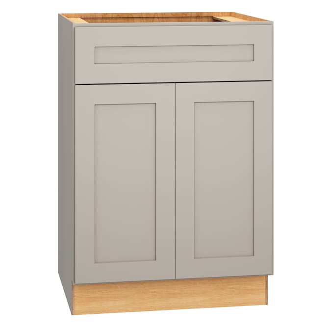 Diamond Express Jamestown 24-in Cloud Gray Bathroom Vanity Base Cabinet without Top
