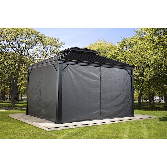 Sojag 155-in x 106-in Messina/Mykonos/Moreno Grey Gazebo Screen Kit