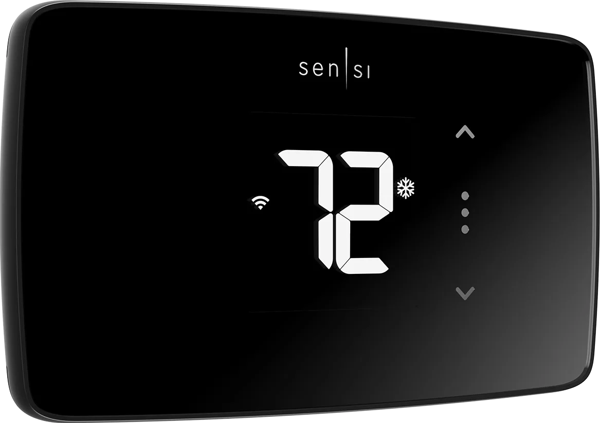 Sensi Black Smart Compatible Smart thermostat with Wi-Fi Compatibility