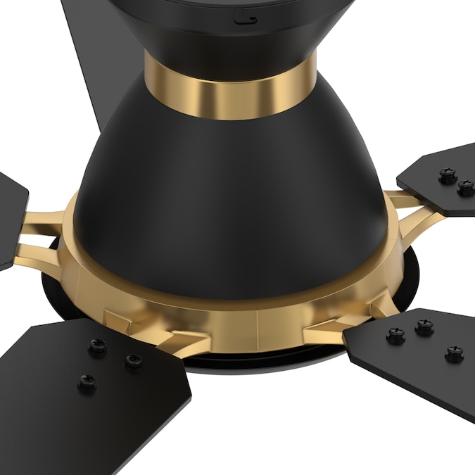 CARRO USA Essex 52-in Black Indoor/Outdoor Flush Mount Smart Ceiling Fan with Light and Remote (5-Blade) - Image 3