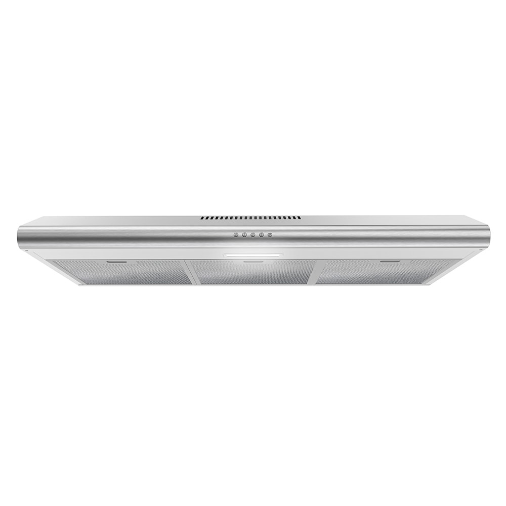 36 inch Ducted 80-CFM Brushed Stainless Steel Under Cabinet Range Hood with Charcoal Filter