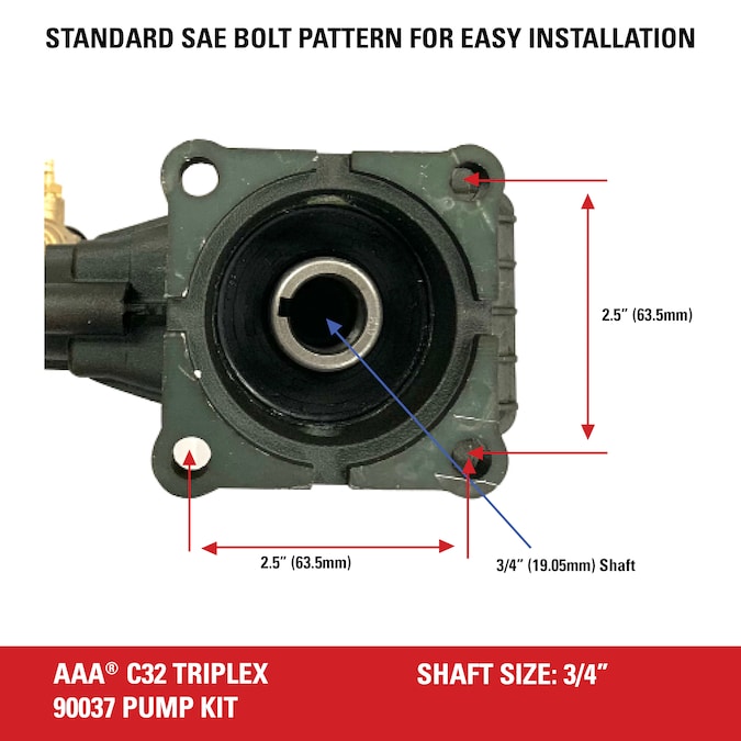 SIMPSON Aaa 3700 Psi At 2.5-GPM Industrial Triplex Plunger Pump Kit - Image 4
