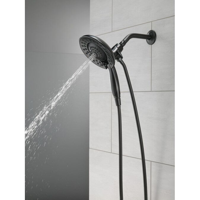 Delta Saylor Matte Black 6.81-in Round Dual/Combo Shower Head 1.75-GPM (6.6-LPM) - Image 12