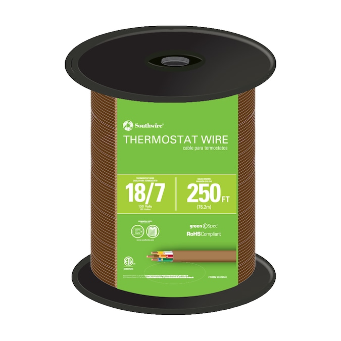Southwire 250-ft 18/7 Solid Thermostat Wire (By-the-roll)