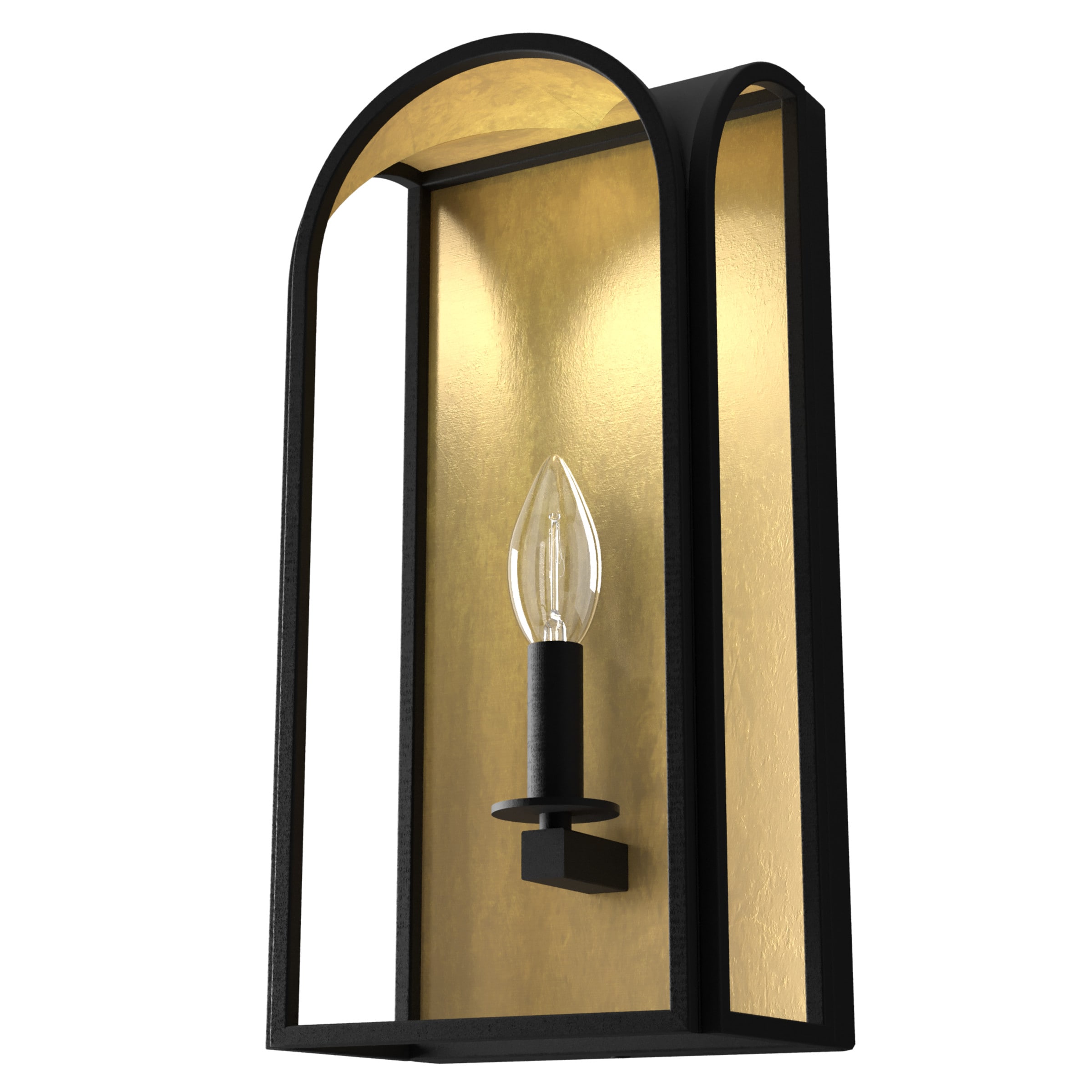 Dukestown 7.5-in W 1 -Light Matte Black Transitional Wall Sconce