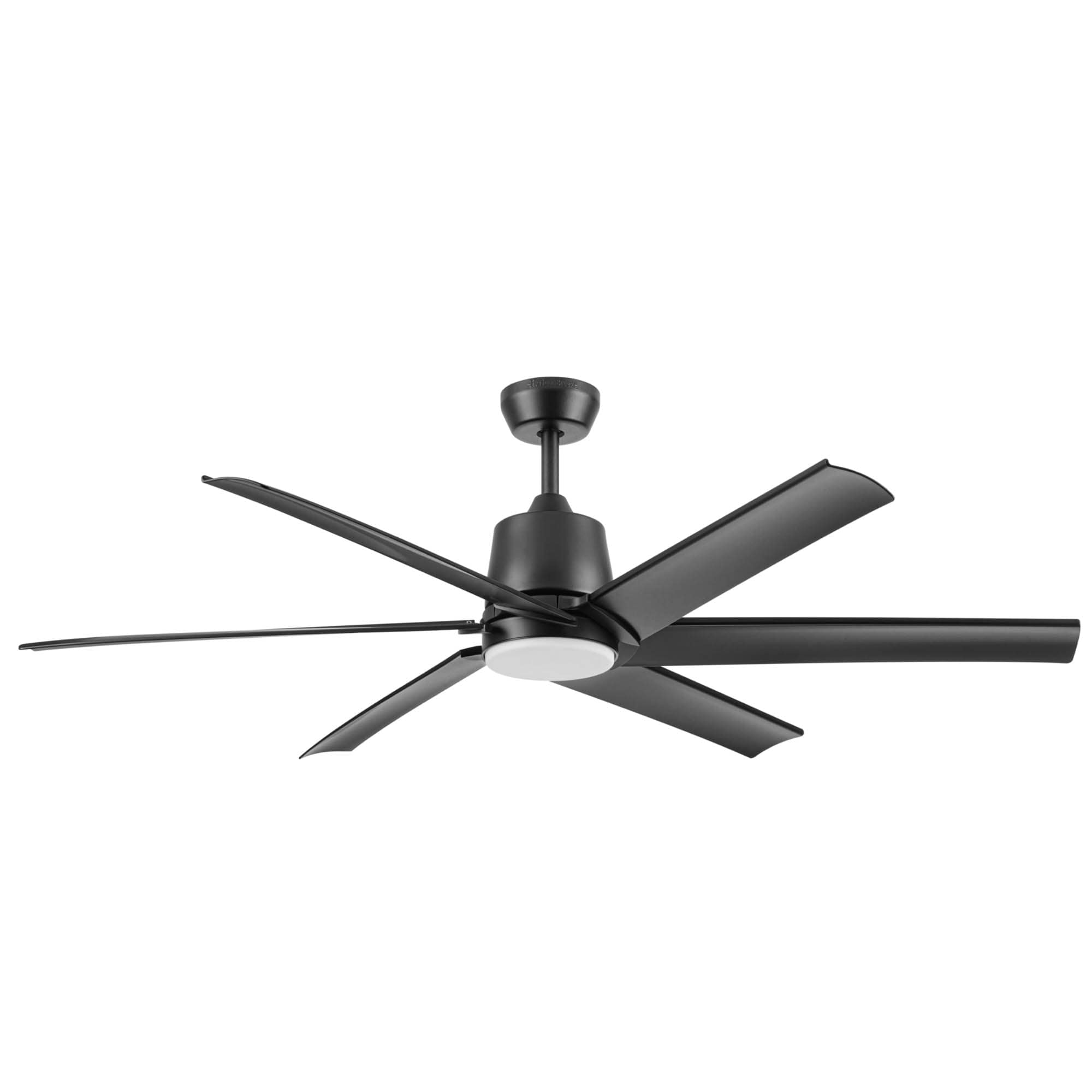 Outermark 60-in Color-Changing Integrated LED Outdoor Matte Black with Black Blades Ceiling Fan With Light - Remote Included ( 6 -Blade ) - Image 11