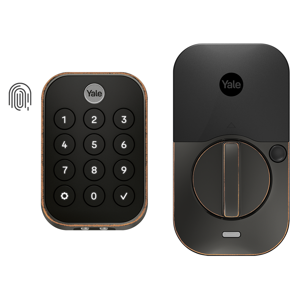 Assure Lock 2 Oil Rubbed Bronze Smart Lock Electronic Deadbolt Bluetooth Fingerprint Keypad