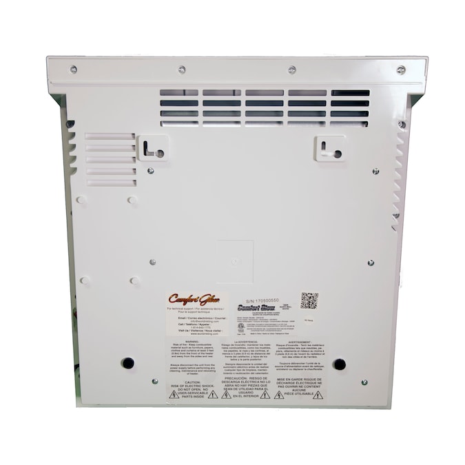 Comfort Glow Up to 1500-Watt Infrared Quartz Wall Mount Indoor Electric Space Heater with Thermostat and Remote Included - Image 5