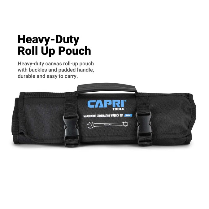 Capri Tools 19-Piece Set 12-point Metric Combination Wrench Includes Soft Case - Image 8