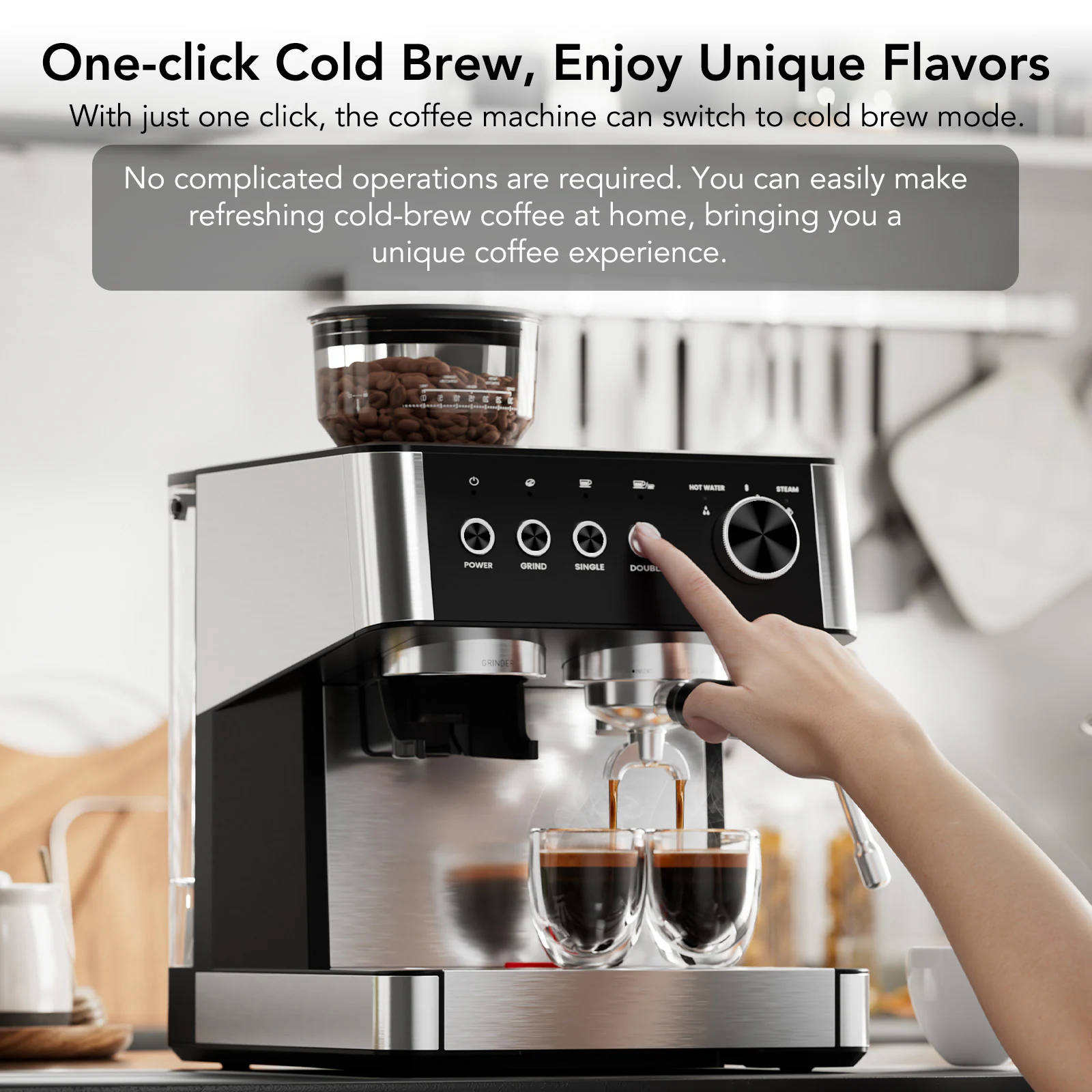 2 -Cup Programmable Residential Drip coffee maker ( Stainless Steel Black ) - Image 2