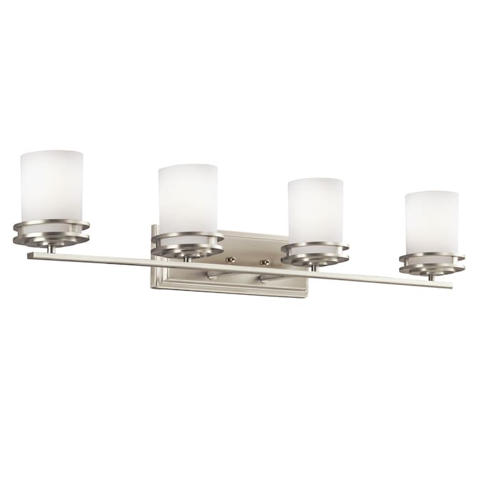 Kichler Hendrik 33.5-in 4-Light Brushed Nickel Modern/Contemporary Vanity Light