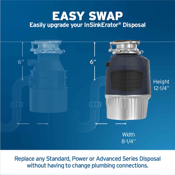 InSinkErator Evolution 55ss Advanced Series Continuous Feed 1-HP Septic Safe Non-corded Garbage Disposal with Noise Insulation - Image 8