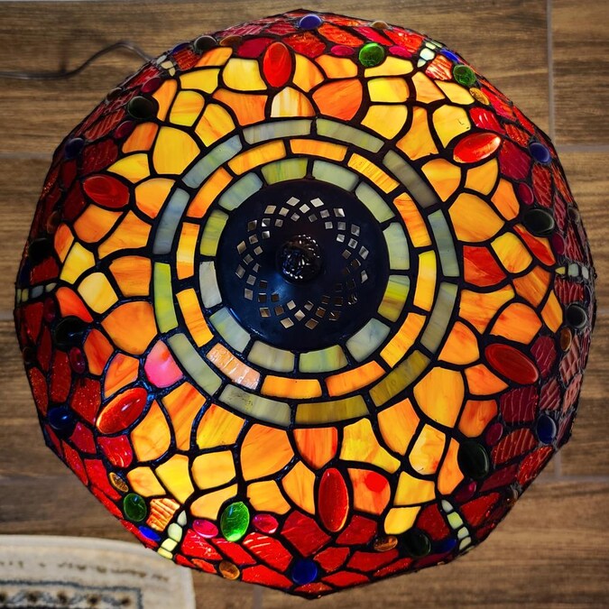 Amora Lighting 20-in Multi Table Lamp with Glass Shade - Image 5