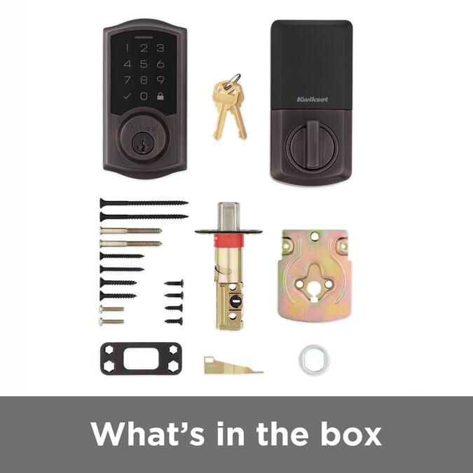 Kwikset Touchpad 270 SmartCode Venetian Bronze Electronic Deadbolt Smartkey with Keypad - Image 5