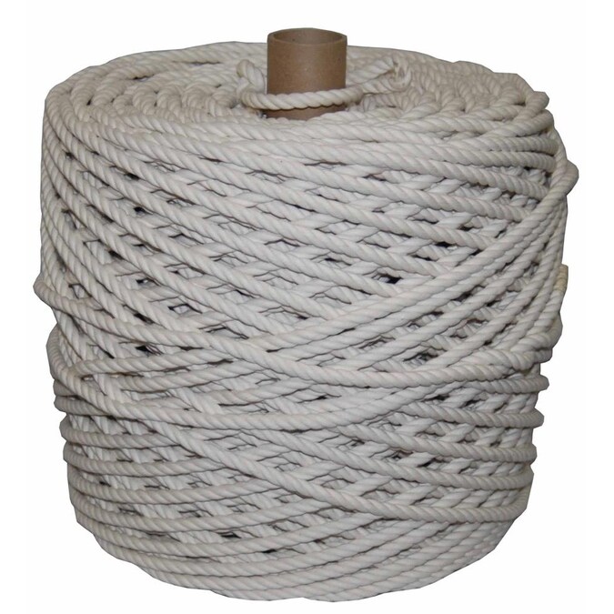 T.W. Evans Cordage 0.25-in x 1200-ft Twisted Cotton Rope (By-the-Roll)