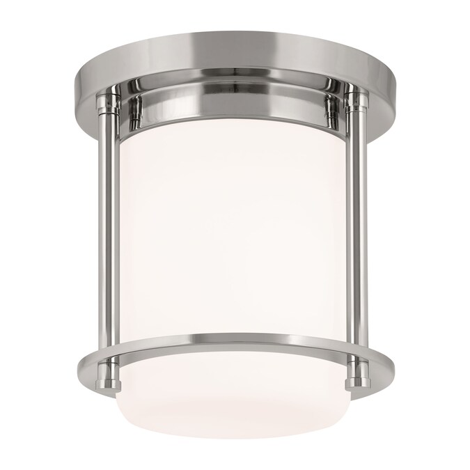 Kichler Brit 1-Light Polished Nickel Flush Mount Light