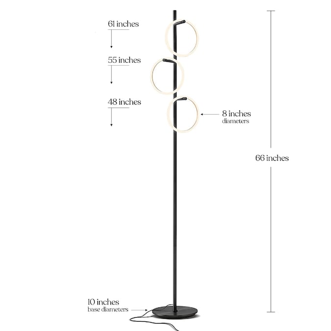Brightech 66-in Classic Black Tree Track Floor Lamp - Image 9