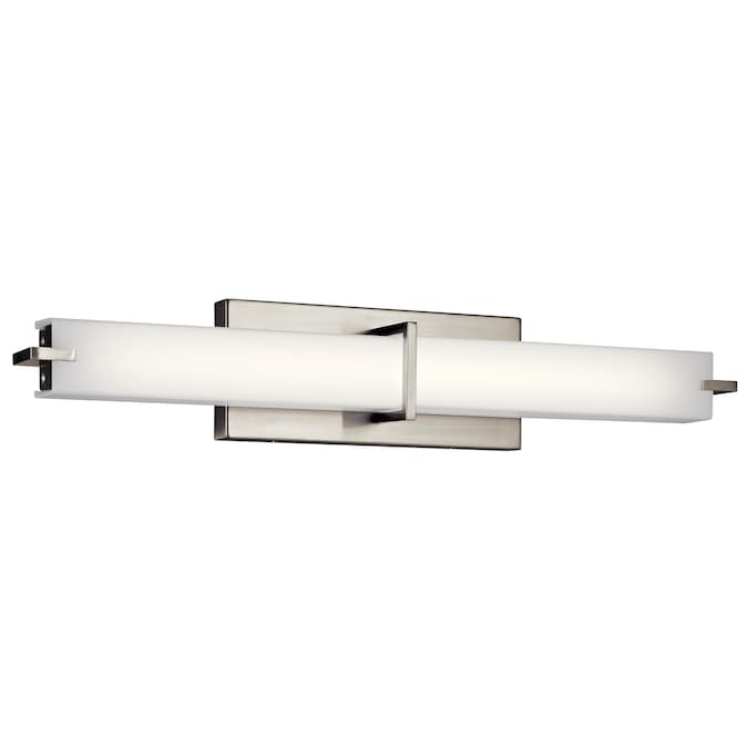 Kichler 25.75-in 1-Light Brushed Nickel LED Transitional Vanity Light Bar