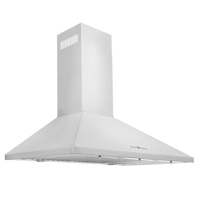 ZLINE KITCHEN & BATH 30-in 400-CFM Convertible Brushed 430 Stainless Steel Wall-Mounted Range Hood