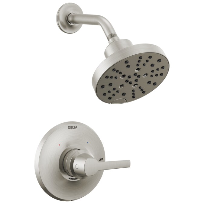 Delta Galeon Lumicoat Stainless 1-handle Multi-function Round Shower Faucet