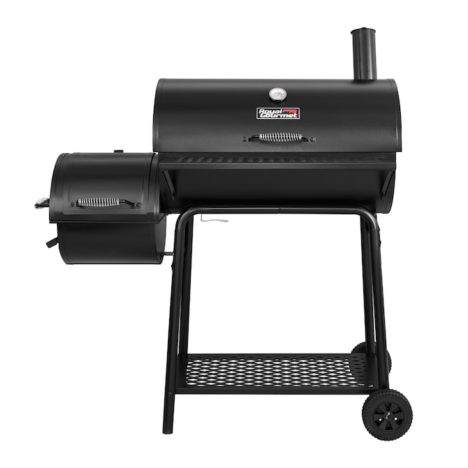 Royal Gourmet 26.7-in W Black Barrel Charcoal Grill