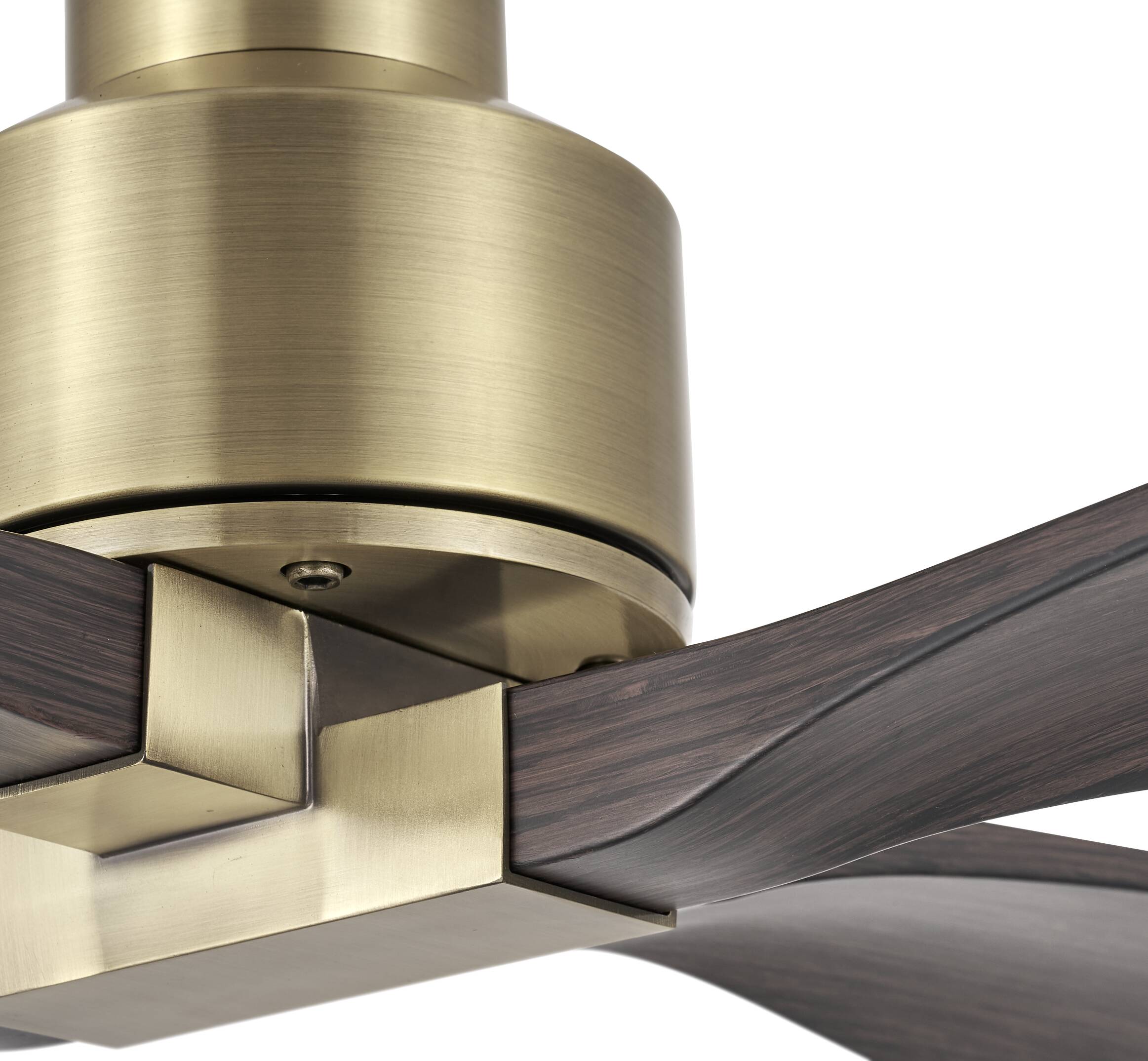 Shorehaven 56-in Outdoor Aged Brass with Barrique Barrel Blades Ceiling Fan Without Light and Remote ( 4 -Blade ) - Image 7