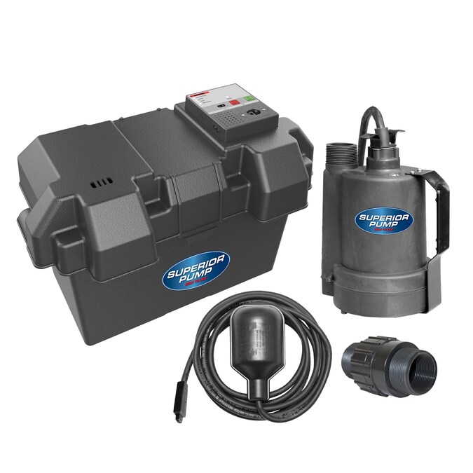 Superior Pump Sump-HP Thermoplastic Battery-powered Sump Pump