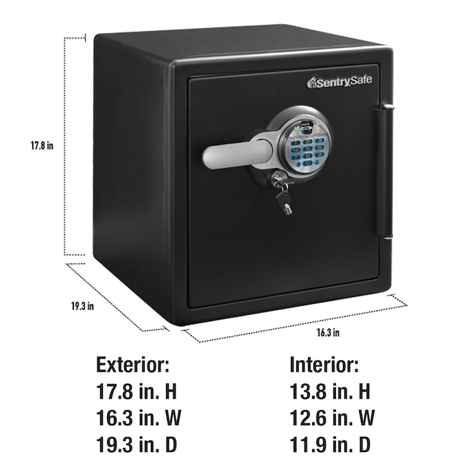 SentrySafe 1.2-cu ft Fireproof and Waterproof Home Safe with Biometric Lock - Image 10