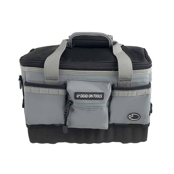 Dead On 14 In Flat Top Weather Resistant Gray PVC 14-in Zippered Tool Bag