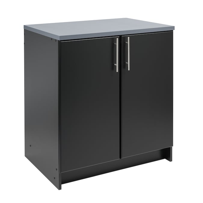 Prepac Elite 32-in W x 36-in H Wood Composite Black Freestanding Utility Storage Cabinet